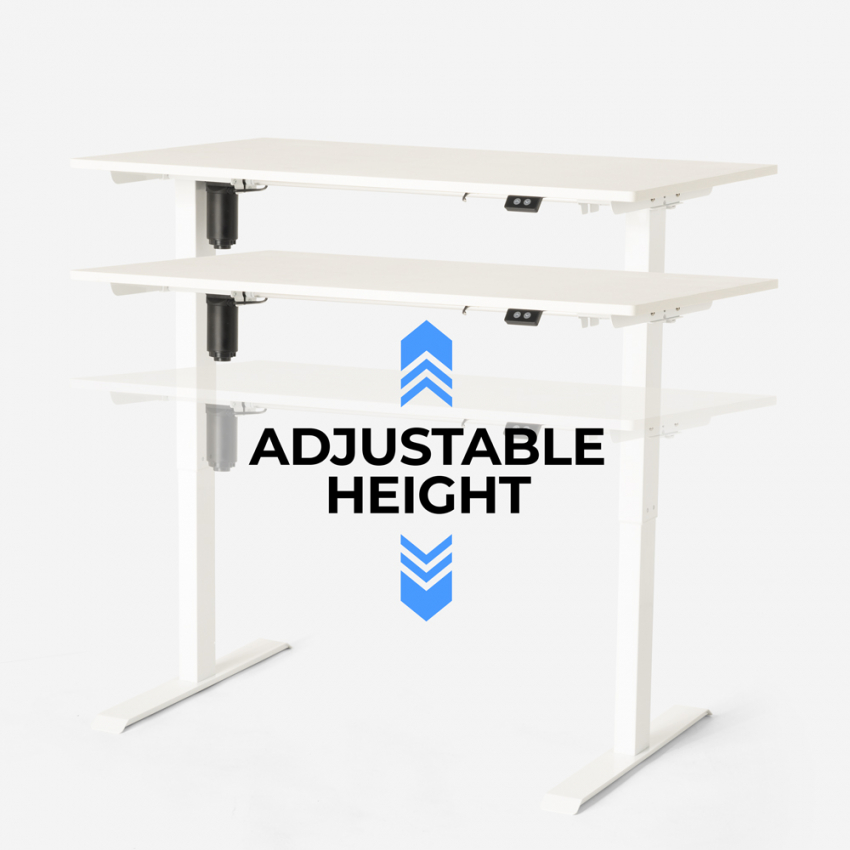 Scrivania altezza regolabile elettrica design per ufficio e studio Standwalk 120x60 