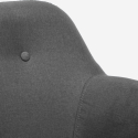 Fauteuil patchwork à bascule en tissu design moderne Woodpecker 