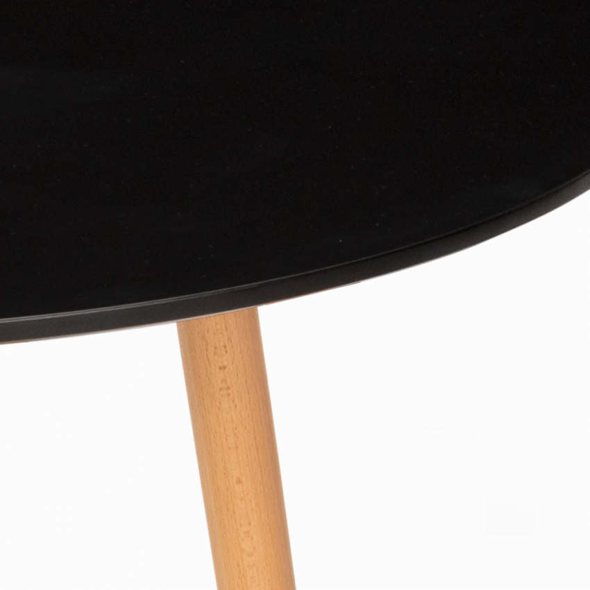 Mesa de madera redonda diseño madera 100cm cocina bar restaurante Moss Elección