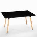 Rechteckiger Esstisch 120x80 Wooden Design Holz Corn Lagerbestand