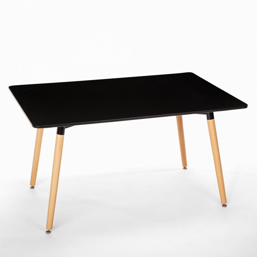 Table de salon et salle à manger 120x80 rectangulaire design en bois Corn Choix