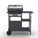 Barbecue BBQ à gaz en acier inoxydable 2 brûleurs grille Bagnét Verd Fr Offre