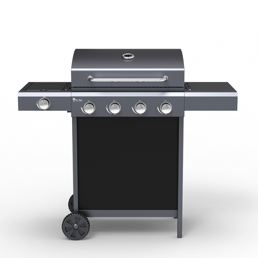 Barbecue à gaz inox 4 + 1 feux étagères Chimichurri Fr Offre