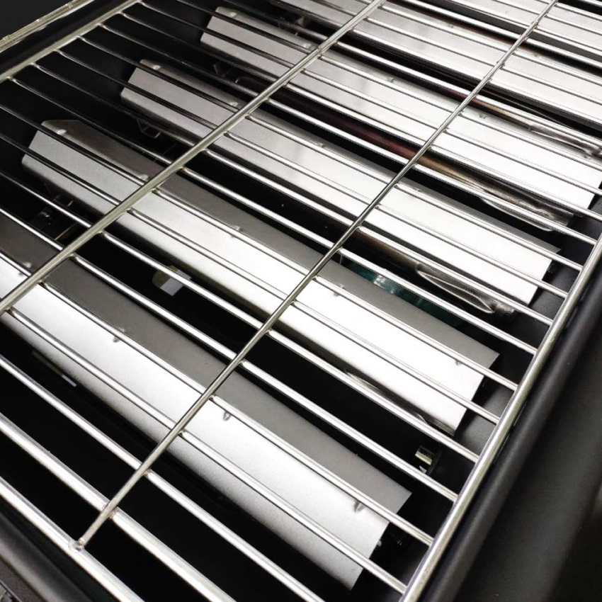 Barbecue à gaz en acier inoxydable 6 + 1 brûleur avec support Creola Fr Réductions