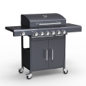 Barbecue à gaz en acier inoxydable 6 + 1 brûleur avec support Creola Fr Promotion