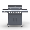 Barbecue à gaz en acier inoxydable 6 + 1 brûleur avec support Creola Fr Offre