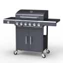 Barbecue à gaz en acier inoxydable 6 + 1 brûleur avec support Creola Fr Remises