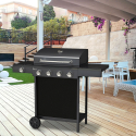Barbecue à gaz inox 4 + 1 feux étagères Chimichurri Fr Vente