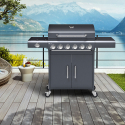 Barbecue à gaz en acier inoxydable 6 + 1 brûleur avec support Creola Fr Vente