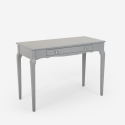 Shabby Chic Holz Eingangsmöbel Schreibtisch Konsole 106x47cm Toscano 