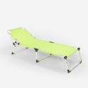 2er-Set Liegestühle Strandliegen Sonnenliegen aus Aluminium für Strand und Garten Seychelles 