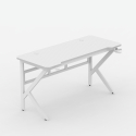 Scrivania gaming 160x60cm carbonio ergonomica cavi porta cuffie bibite Sportbot 160 Offerta