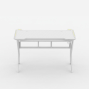 Bureau de jeu ergonomique à LED en carbone avec porte-gobelet 120x60 Sportbot LED 120 