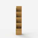 Libreria design moderno 8 scaffali cassetto soggiorno ufficio Treebook 120 