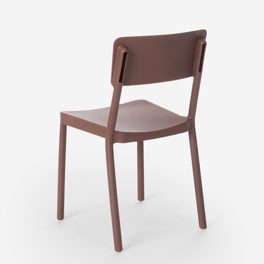 Chaise de cuisine bar restaurant et jardin au design moderne Liner Caractéristiques