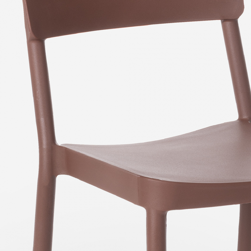 Chaise de cuisine bar restaurant et jardin au design moderne Liner Dimensions