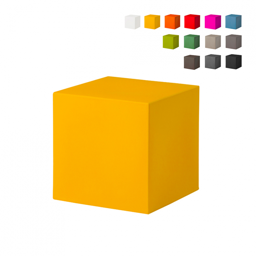 Moderne Design Sitzbank Cube in verschiedenen Farben von Slide Lagerbestand