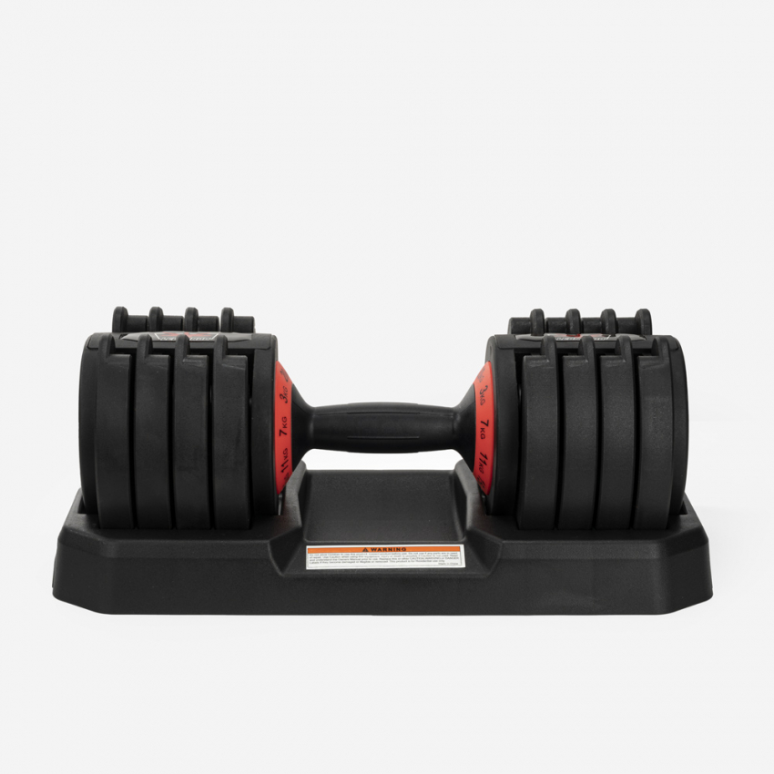 Haltères Réglables 52.5 Lbs - Jeu Complet Avec Poignée, Poids Fonte, Colliers - Fitness