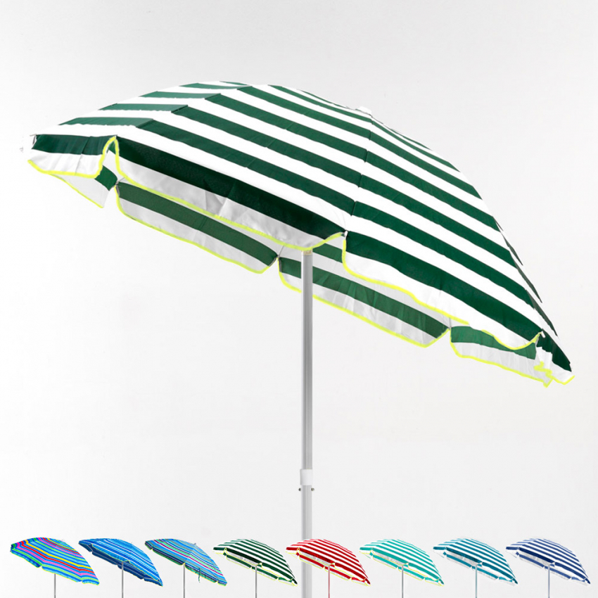 Ombrellone mare spiaggia cotone 180 cm leggero Taormina Stock