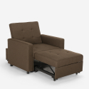 Platzsparendes modernes Design Einzelsessel Bett mit Armlehnen Brooke 