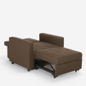 Platzsparendes modernes Design Einzelsessel Bett mit Armlehnen Brooke 