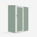 Box lamiera giardino zincata metallo verde casetta utensili Amalfi NATURE 143X89x186cm Stock