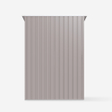 Box lamiera giardino zincata metallo grigio casetta utensili Amalfi 143X89x186cm Modello