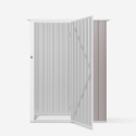 Box lamiera giardino zincata metallo grigio casetta utensili Amalfi 143X89x186cm Catalogo