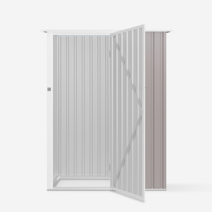 Box lamiera giardino zincata metallo grigio casetta utensili Amalfi 143X89x186cm Catalogo