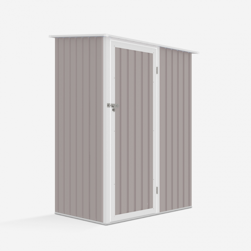 Box lamiera giardino zincata metallo grigio casetta utensili Amalfi 143X89x186cm Scelta