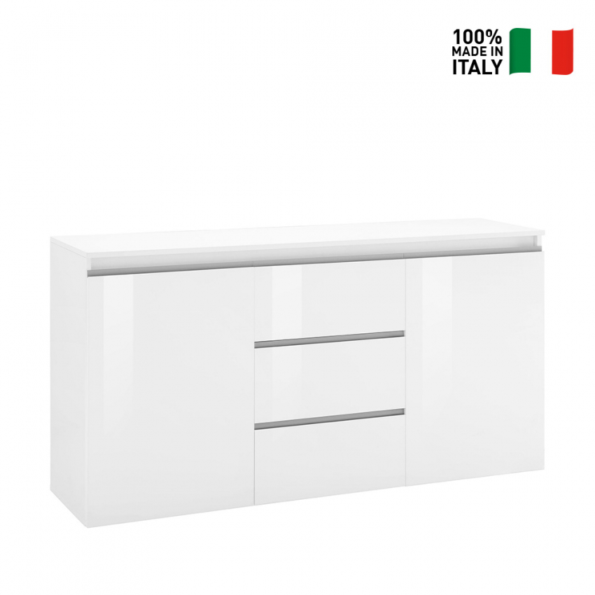 Sideboard 2 Türen 3 Schubladen 150cm Eingangsbereich Wohnzimmer Flur Magic Kaip Verkauf