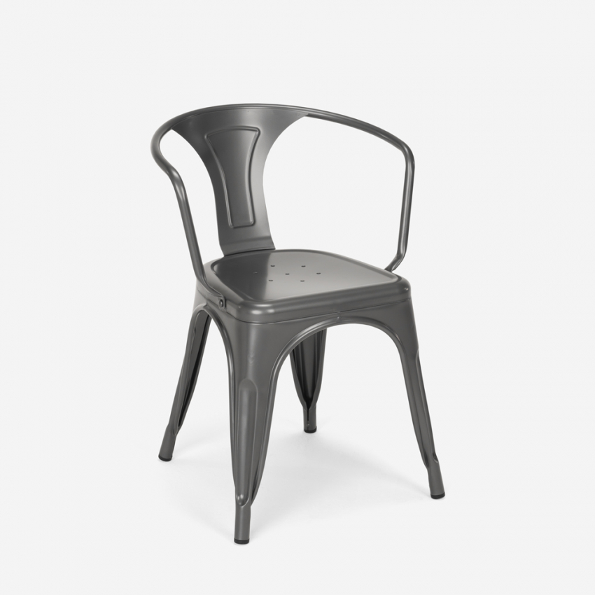 set tisch 80x80cm industriedesign 4 stühle style bar küche hustle white 