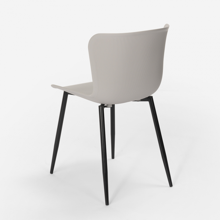 conjunto mesa cuadrada 80 x 80 cm diseño industrial 4 sillas anvil 