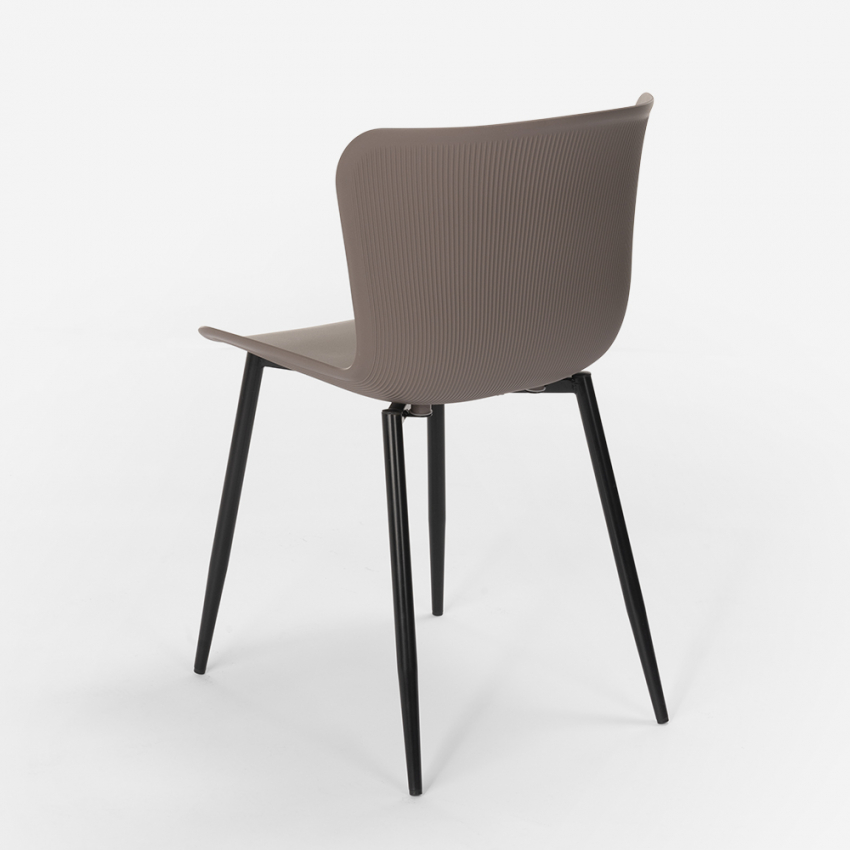 conjunto mesa cuadrada 80 x 80 cm diseño industrial 4 sillas anvil 