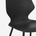 Ensemble Table Carrée 80x80cm et 4 Chaises Design Moderne Bar Cuisine Howe 