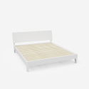 Letto matrimoniale design moderno in legno 160x190cm doghe testata Linz Caratteristiche