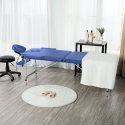 Camilla de Masaje de Aluminio Plegable Portátil 2 Secciones 210 cm Shiatsu Modelo