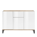 Moderne Design-Anrichte 120x40cm mit 3 Türen und Schublade für Wohnzimmer Rachel Wood Rabatte