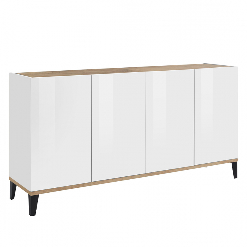 Küchen- und Wohnzimmer-Kommode 160x40 cm mit 4 Türen Audrey Wood Angebot