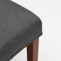 Gepolsterter Stuhl mit Bezug im Henriksdal-Stil für Restaurant aus Holz Comfort Luxury 