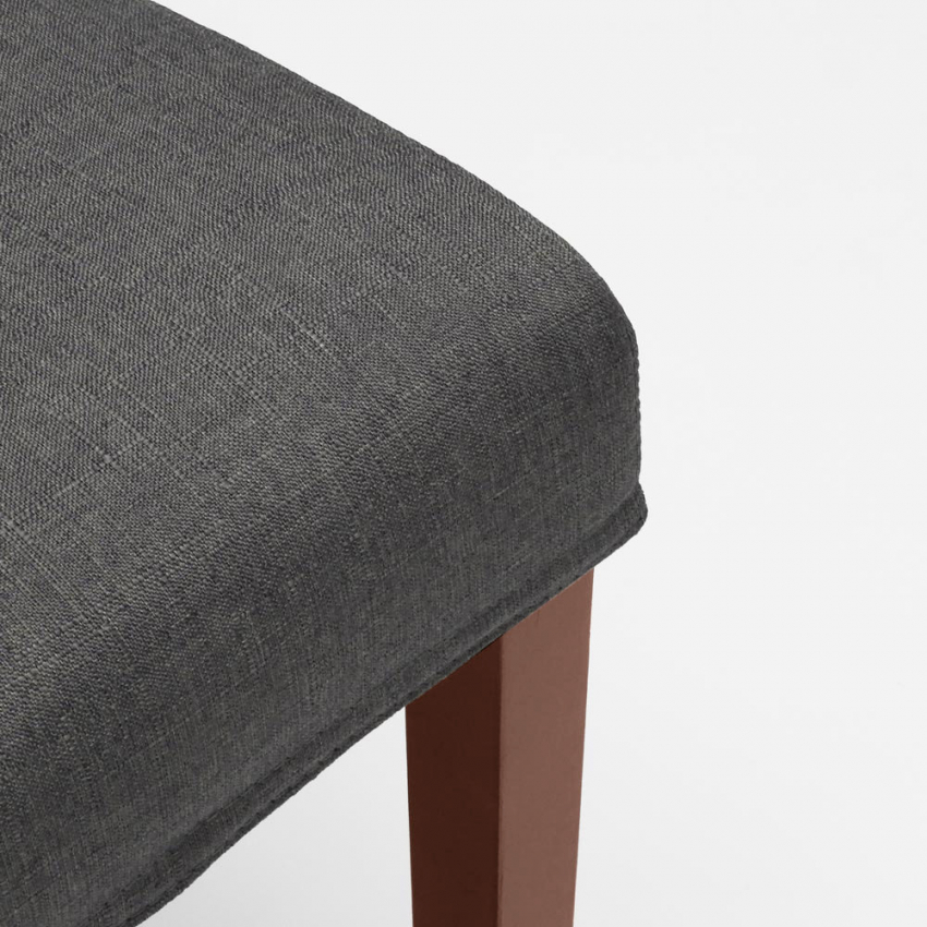 Gepolsterter Stuhl mit Bezug im Henriksdal-Stil für Restaurant aus Holz Comfort Luxury 