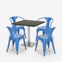 couchtisch set horeca bar küche restaurants 90x90cm 4 stühle heavy Maße