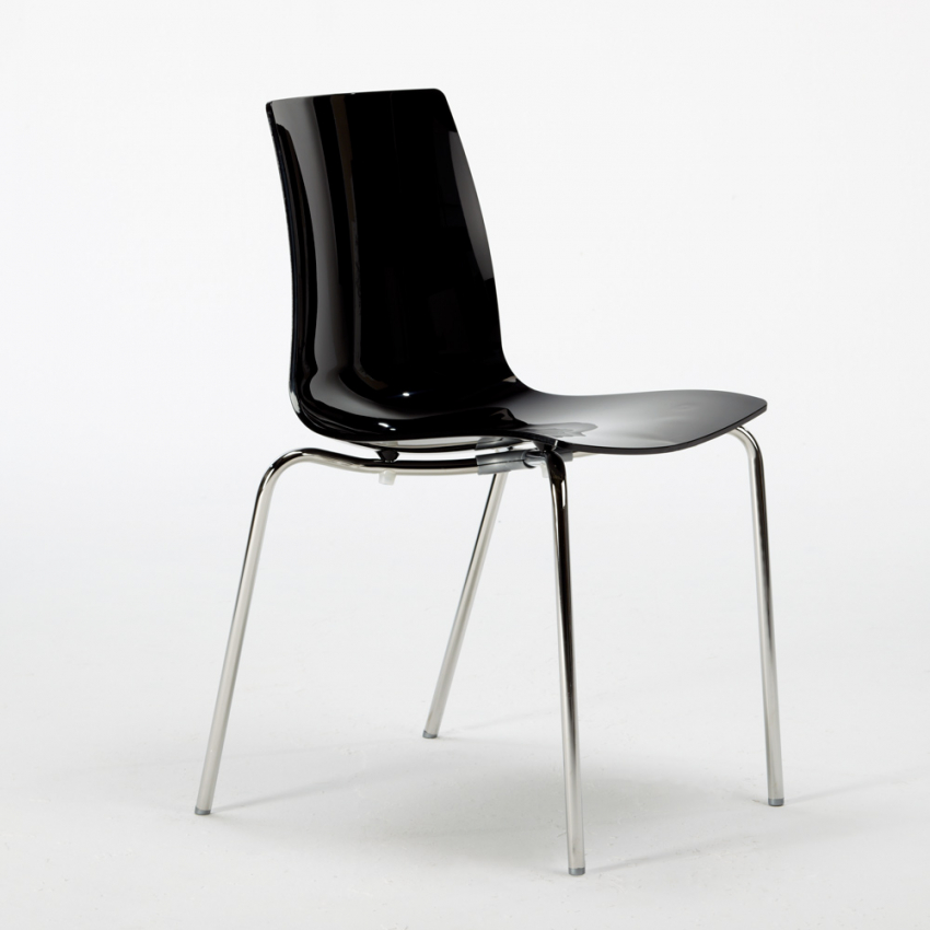 Set da esterno 2 sedie design moderno tavolo 70cm rotondo acciaio Remos 