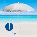 Sonnenschirm 200 cm mit UV-Schutz für Strand oder Angeln GiraFacile  Ermes 