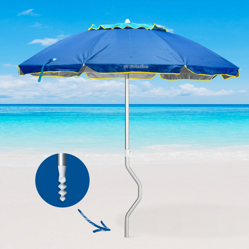 Sombrilla GiraFacile Afrodite de 200 cm protección UV y Estructura de Aluminio Precio