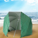 Ombrellone mare portatile moto leggero alluminio spiaggia tenda 200 cm Piuma Scelta