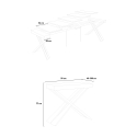 Console extensible 90x40-300 cm table en bois design moderne Diago Fir Catalogue