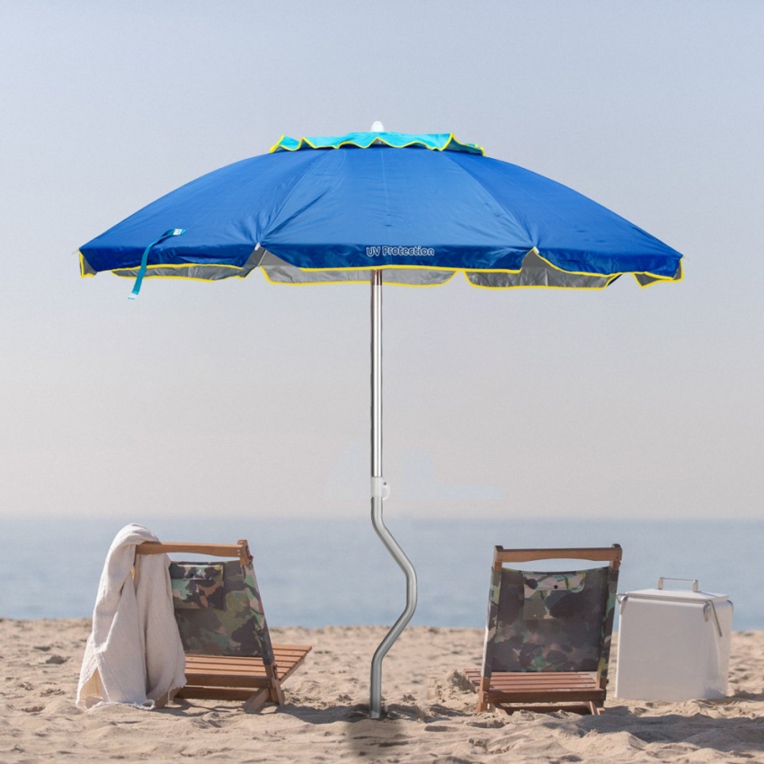 Sombrilla GiraFacile Afrodite de 200 cm protección UV y Estructura de Aluminio Medidas