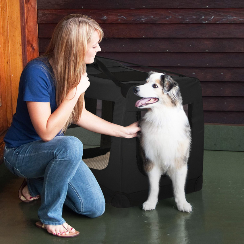 Sac de transport en tissu pliable pour chiens et chats de taille moyenne 78x53.5x58cm Oliver XL Dimensions