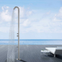 Gartendusche Außenstehle mit Mischbatterie und Fußdusche für Pool Quartu Eigenschaften